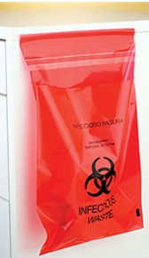 Bio Hazard Waste Bags (9'x10